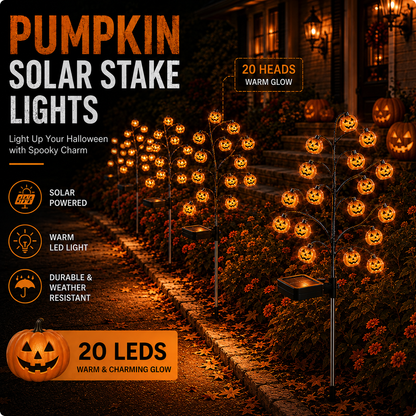 Pumpkin Solar Stake Lights